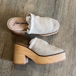 Free People Claudia Crochet Clogs sizes 38/8.5 and 39/9